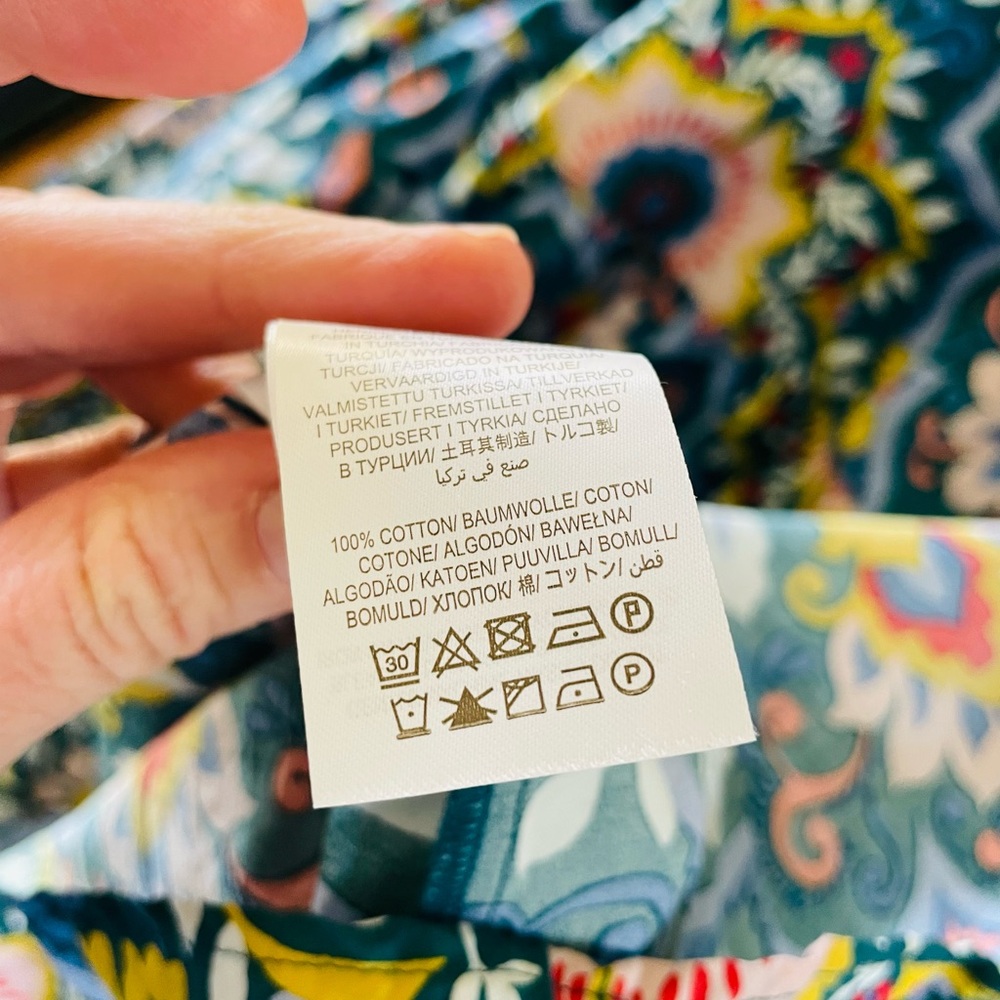 Boden Florence Cut Out Midi Dress in Green Multi Color Print size 8 - Picture 13 of 16